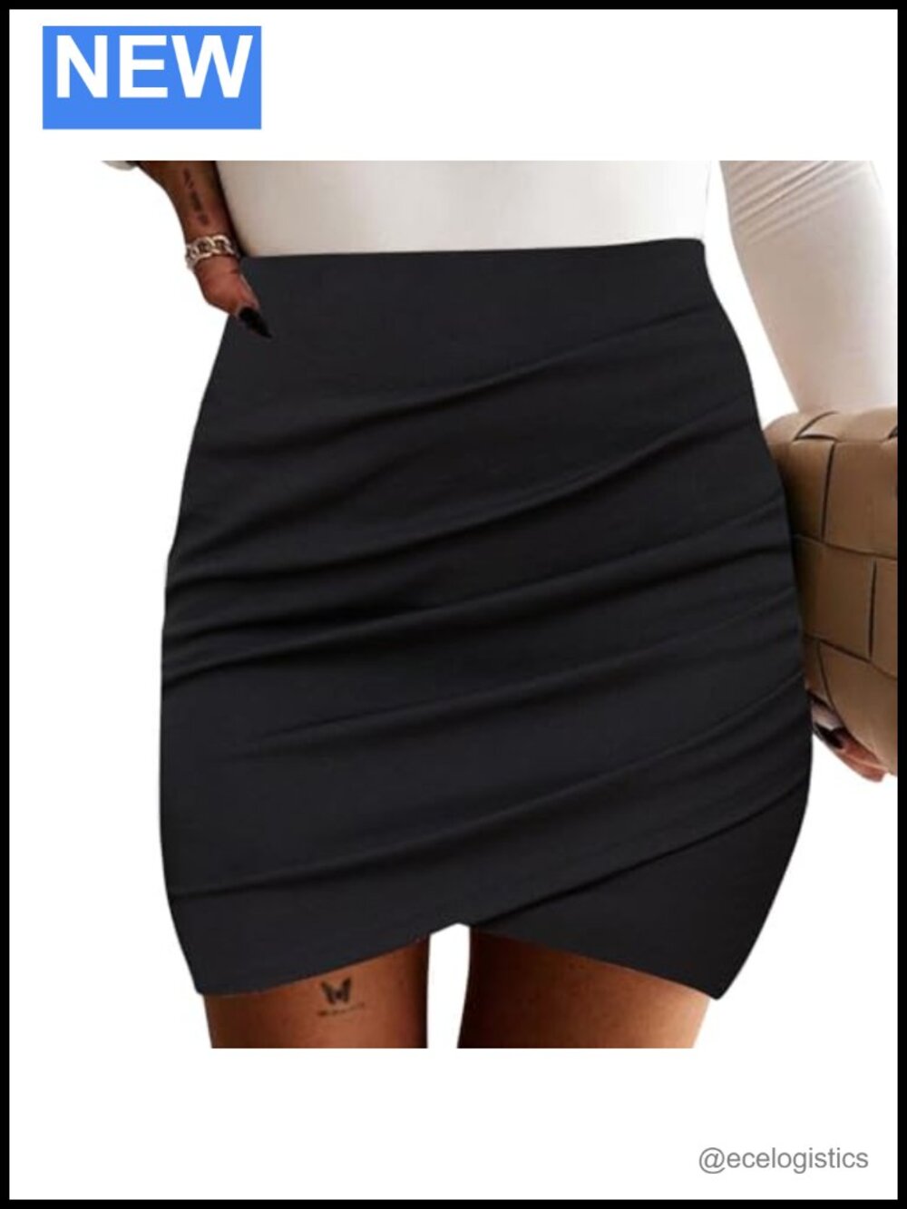 Women's Bodycon Tulip Mini Skirt High Waist Asymmetrical Plaid